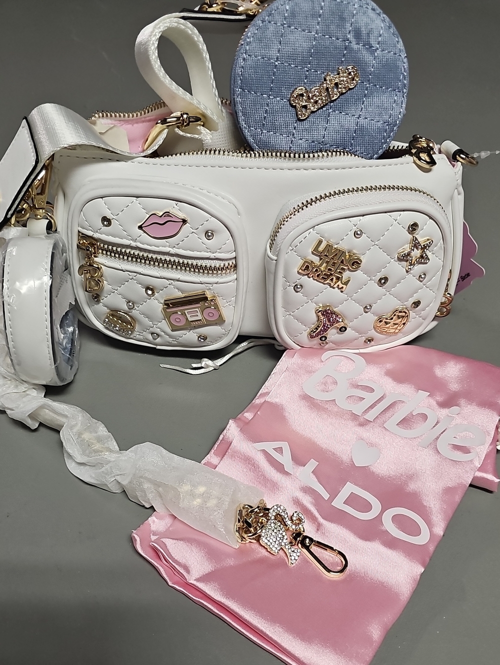 Aldo × Barbie Barbiestyle Crossbody Bag W/Detachable Pouch Limited-edition NWT